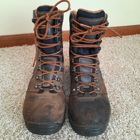 Danner Vicious 8" Brown Composite Toe NMT Leather Work Boot 13868 Size 9.5 - Picture 7 of 16